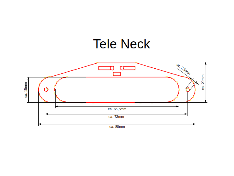 Maße Tele Neck