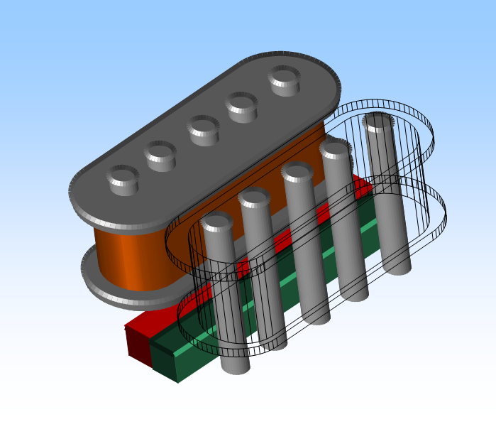 Bild Aufbau Tonabnehmer (Humbucker)